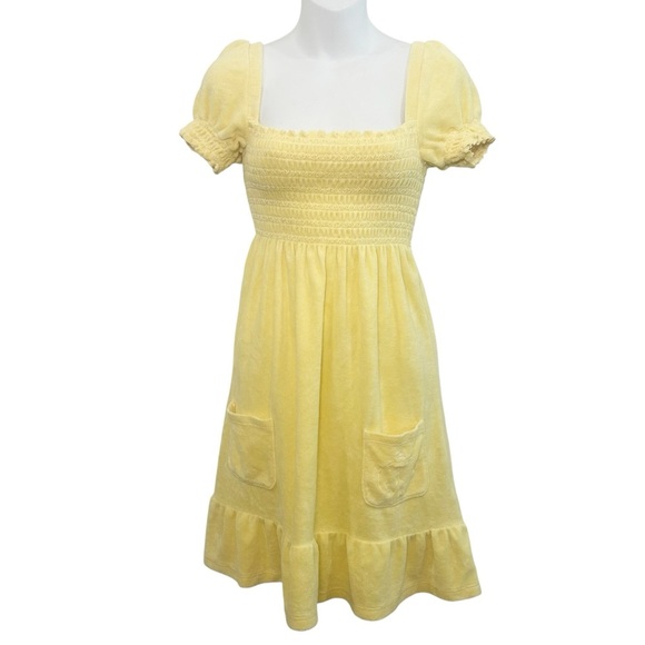 NWT vintage Juicy Couture terry cloth baby doll dress size small Y2K coquette - Picture 2 of 9